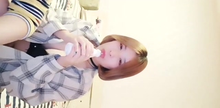 [1V/349M]白嫩短发美女直播和男友啪啪啪
